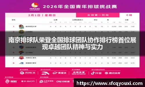 南京排球队荣登全国排球团队协作排行榜首位展现卓越团队精神与实力